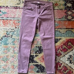 J. Crew thootpick purple skinny jeans size 26